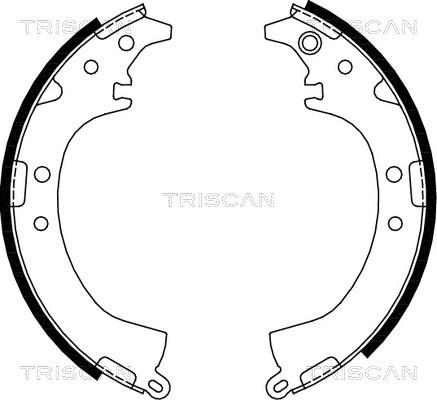 Triscan 8100 13569 - Комплект тормозных колодок, барабанные autospares.lv