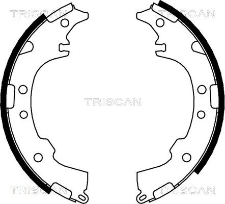 Triscan 8100 13601 - Комплект тормозных колодок, барабанные autospares.lv