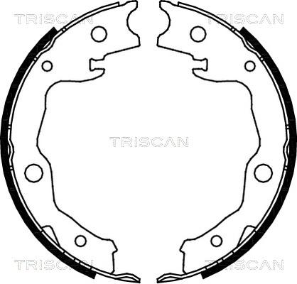 Triscan 8100 13042 - Комплект тормозных колодок, барабанные autospares.lv