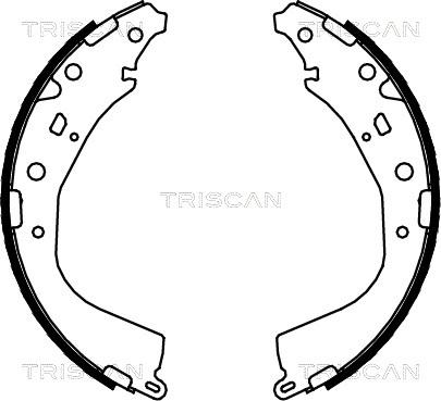 Triscan 8100 13053 - Комплект тормозных колодок, барабанные autospares.lv