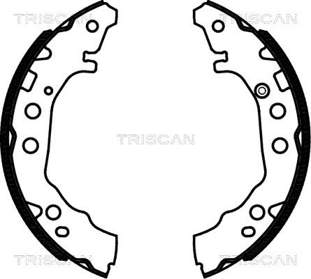 Triscan 8100 13052 - Комплект тормозных колодок, барабанные autospares.lv