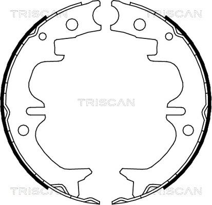 Triscan 8100 13038 - Комплект тормозов, ручник, парковка autospares.lv