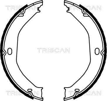 Triscan 8100 80008 - Комплект тормозов, ручник, парковка autospares.lv