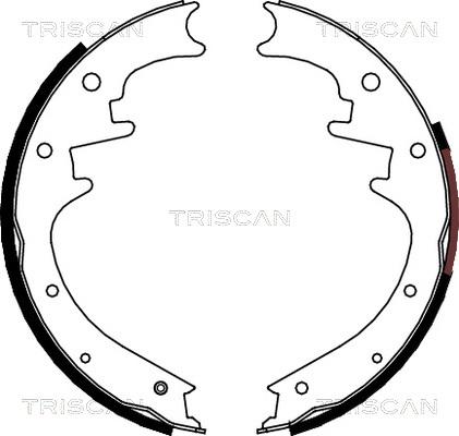 Triscan 8100 80018 - Комплект тормозных колодок, барабанные autospares.lv