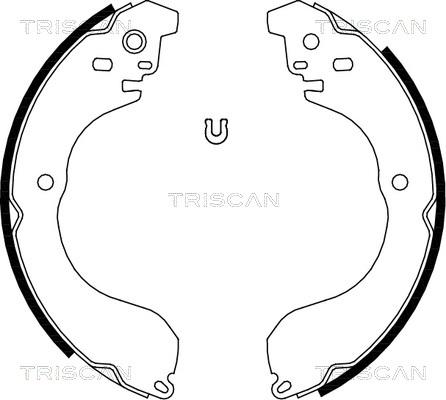 Triscan 8100 80017 - Комплект тормозных колодок, барабанные autospares.lv