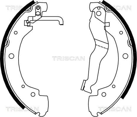 Triscan 8100 29549 - Комплект тормозных колодок, барабанные autospares.lv