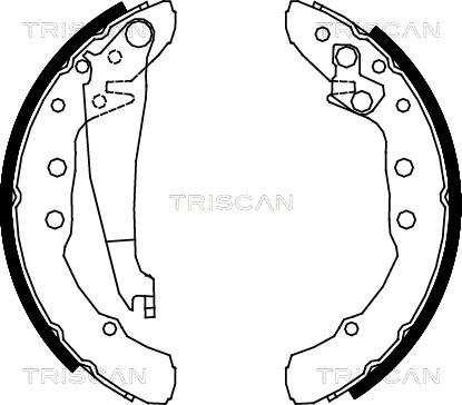 Triscan 8100 29530 - Комплект тормозных колодок, барабанные autospares.lv