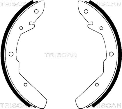 Triscan 8100 29275 - Комплект тормозных колодок, барабанные autospares.lv