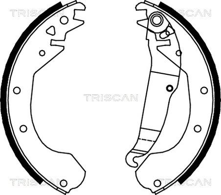 Triscan 8100 24410 - Комплект тормозных колодок, барабанные autospares.lv