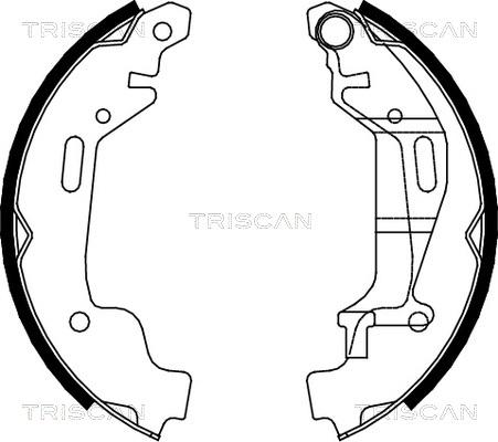 Triscan 8100 24001 - Комплект тормозных колодок, барабанные autospares.lv