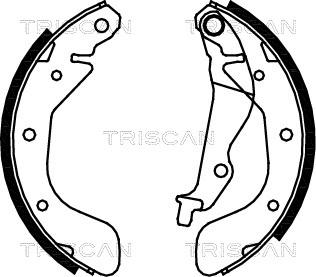 Triscan 8100 21611 - Комплект тормозных колодок, барабанные autospares.lv