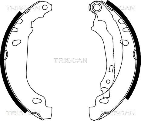 Triscan 8100 28636 - Комплект тормозных колодок, барабанные autospares.lv