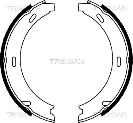 Triscan 8100 23412 - Комплект тормозных колодок, барабанные autospares.lv