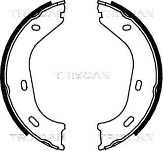 Triscan 8100 23217 - Комплект тормозов, ручник, парковка autospares.lv