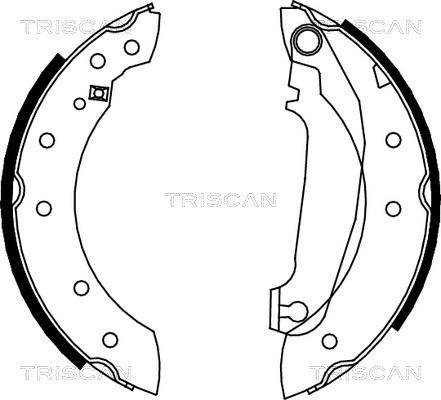 Triscan 8100 27516 - Комплект тормозных колодок, барабанные autospares.lv