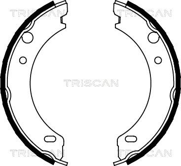 Triscan 8100 27538 - Комплект тормозов, ручник, парковка autospares.lv