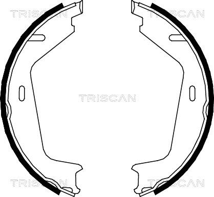 Triscan 8100 27578 - Комплект тормозов, ручник, парковка autospares.lv