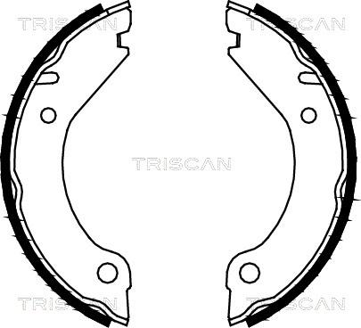 Triscan 8100 27277 - Комплект тормозов, ручник, парковка autospares.lv