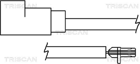 Triscan 8115 16001 - Сигнализатор, износ тормозных колодок autospares.lv