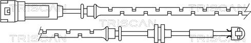Triscan 8115 10008 - Сигнализатор, износ тормозных колодок autospares.lv