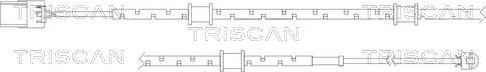 Triscan 8115 10014 - Сигнализатор, износ тормозных колодок autospares.lv