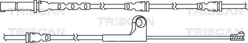 Triscan 8115 11043 - Сигнализатор, износ тормозных колодок autospares.lv