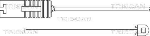 Triscan 8115 11009 - Сигнализатор, износ тормозных колодок autospares.lv
