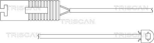 Triscan 8115 11014 - Сигнализатор, износ тормозных колодок autospares.lv