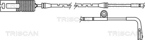 Triscan 8115 11015 - Сигнализатор, износ тормозных колодок autospares.lv