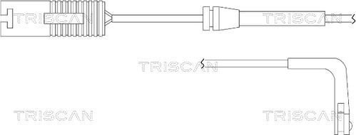 Triscan 8115 11016 - Сигнализатор, износ тормозных колодок autospares.lv