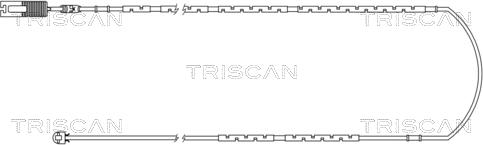 Triscan 8115 11018 - Сигнализатор, износ тормозных колодок autospares.lv