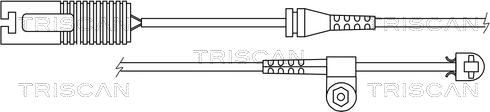 Triscan 8115 11013 - Сигнализатор, износ тормозных колодок autospares.lv