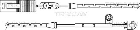 Triscan 8115 11017 - Сигнализатор, износ тормозных колодок autospares.lv