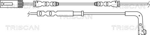 Triscan 8115 11035 - Сигнализатор, износ тормозных колодок autospares.lv