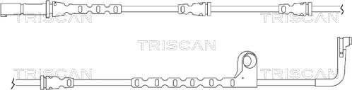 Triscan 8115 11038 - Сигнализатор, износ тормозных колодок autospares.lv