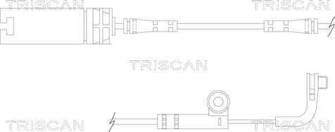 Triscan 8115 11026 - Сигнализатор, износ тормозных колодок autospares.lv