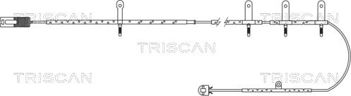 Triscan 8115 17004 - Сигнализатор, износ тормозных колодок autospares.lv