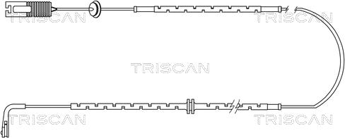 Triscan 8115 17002 - Сигнализатор, износ тормозных колодок autospares.lv