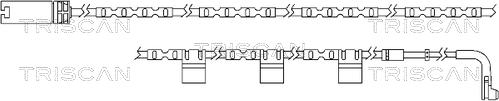 Triscan 8115 17014 - Сигнализатор, износ тормозных колодок autospares.lv