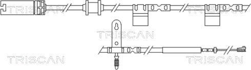 Triscan 8115 17018 - Сигнализатор, износ тормозных колодок autospares.lv