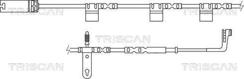 Triscan 8115 17013 - Сигнализатор, износ тормозных колодок autospares.lv