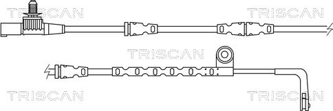 Triscan 8115 17017 - Сигнализатор, износ тормозных колодок autospares.lv