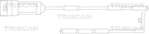 Triscan 8115 24001 - Сигнализатор, износ тормозных колодок autospares.lv
