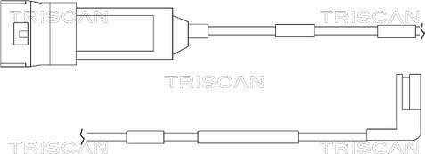 Triscan 8115 24002 - Сигнализатор, износ тормозных колодок autospares.lv