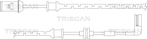 Triscan 8115 24015 - Сигнализатор, износ тормозных колодок autospares.lv