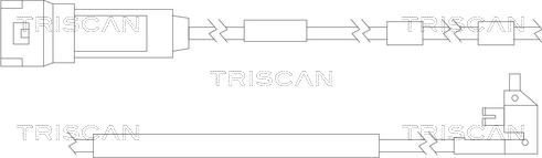 Triscan 8115 24011 - Сигнализатор, износ тормозных колодок autospares.lv