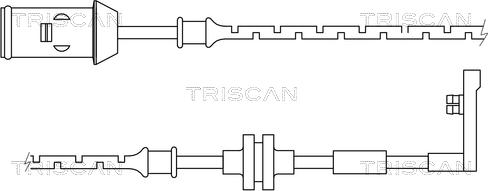 Triscan 8115 24013 - Сигнализатор, износ тормозных колодок autospares.lv