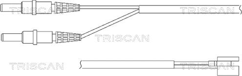 Triscan 8115 28001 - Сигнализатор, износ тормозных колодок autospares.lv