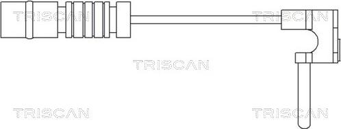 Triscan 8115 23007 - Сигнализатор, износ тормозных колодок autospares.lv