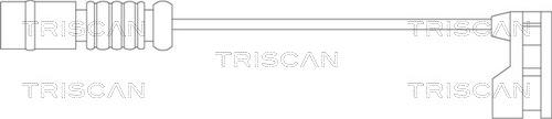 Triscan 8115 23018 - Сигнализатор, износ тормозных колодок autospares.lv